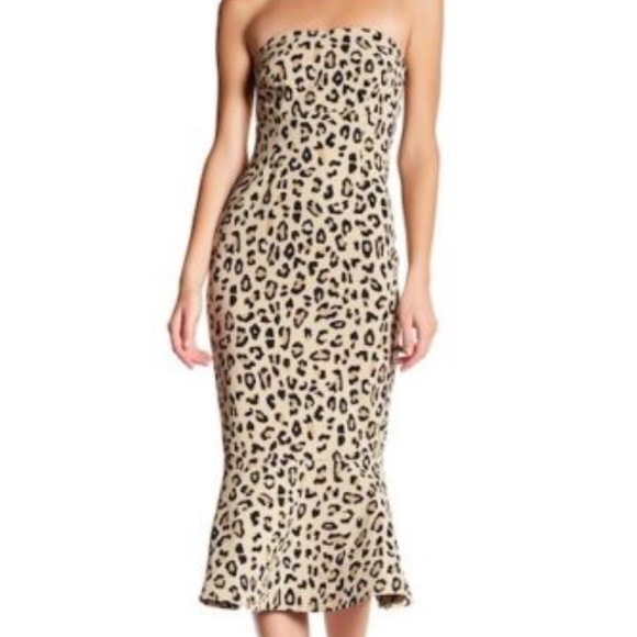 leopard print mermaid dress